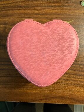 Heart-Shaped Pink Coin Purse - Women Accessories